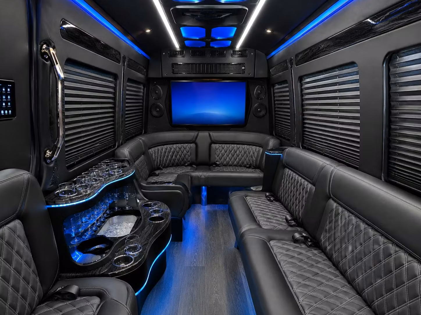 sprinter van limo rentals for west palm beach prom couples and small groups