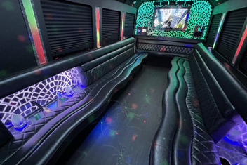 West Palm Beach Limo Bus Interior